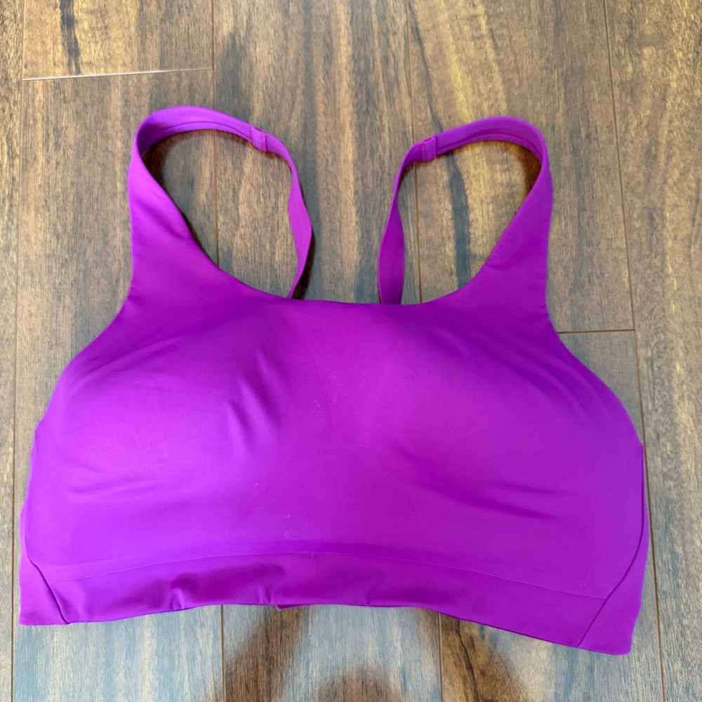 Athleta Advance High Support Bra 36D Fuchsia Purple Adjustable Racerback